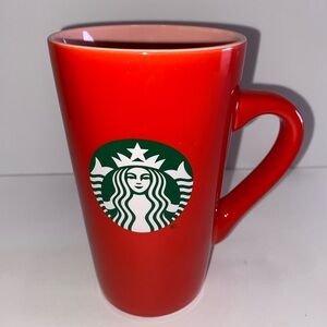 Starbucks Red Coffee Mug 16oz, Pink inside